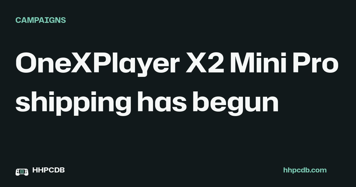 OneXPlayer X2 Mini Pro shipping has begun on Handheld PC Database
